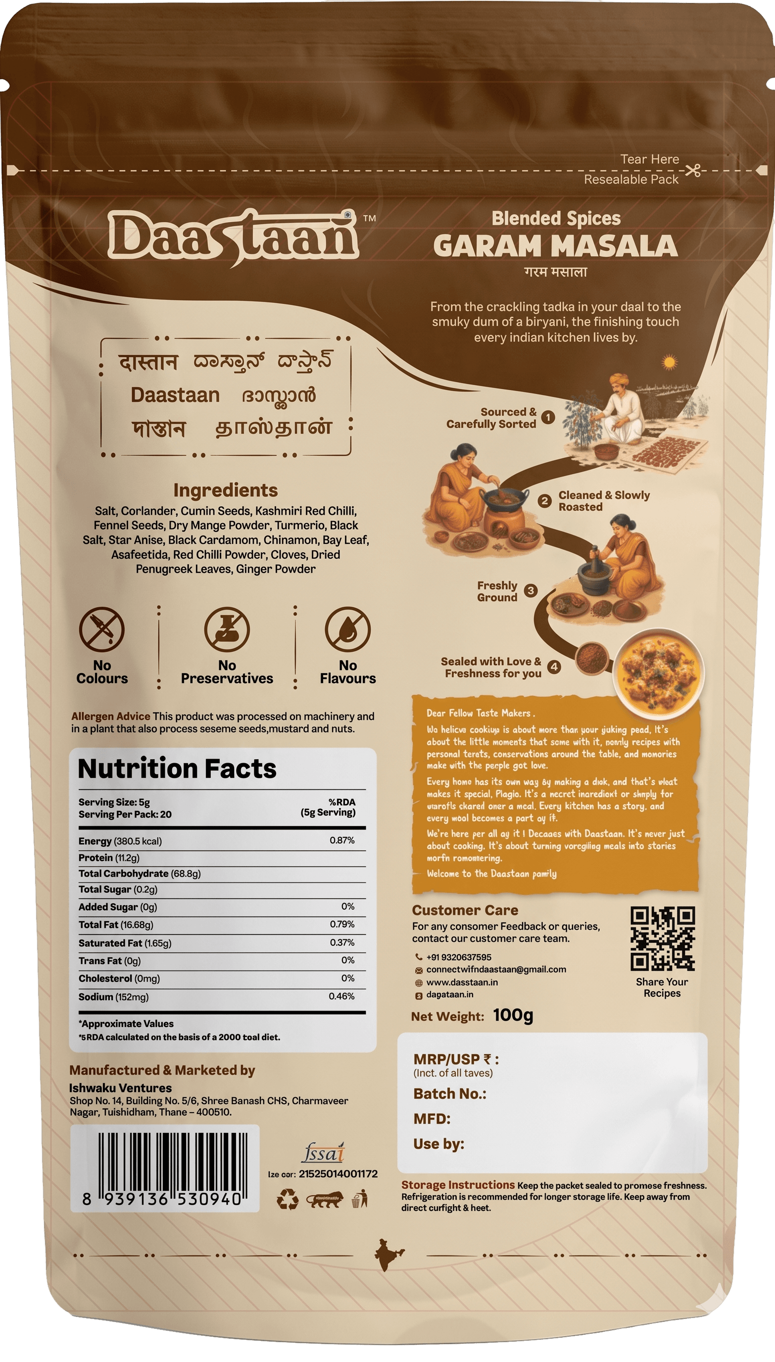 Garam Masala - Back