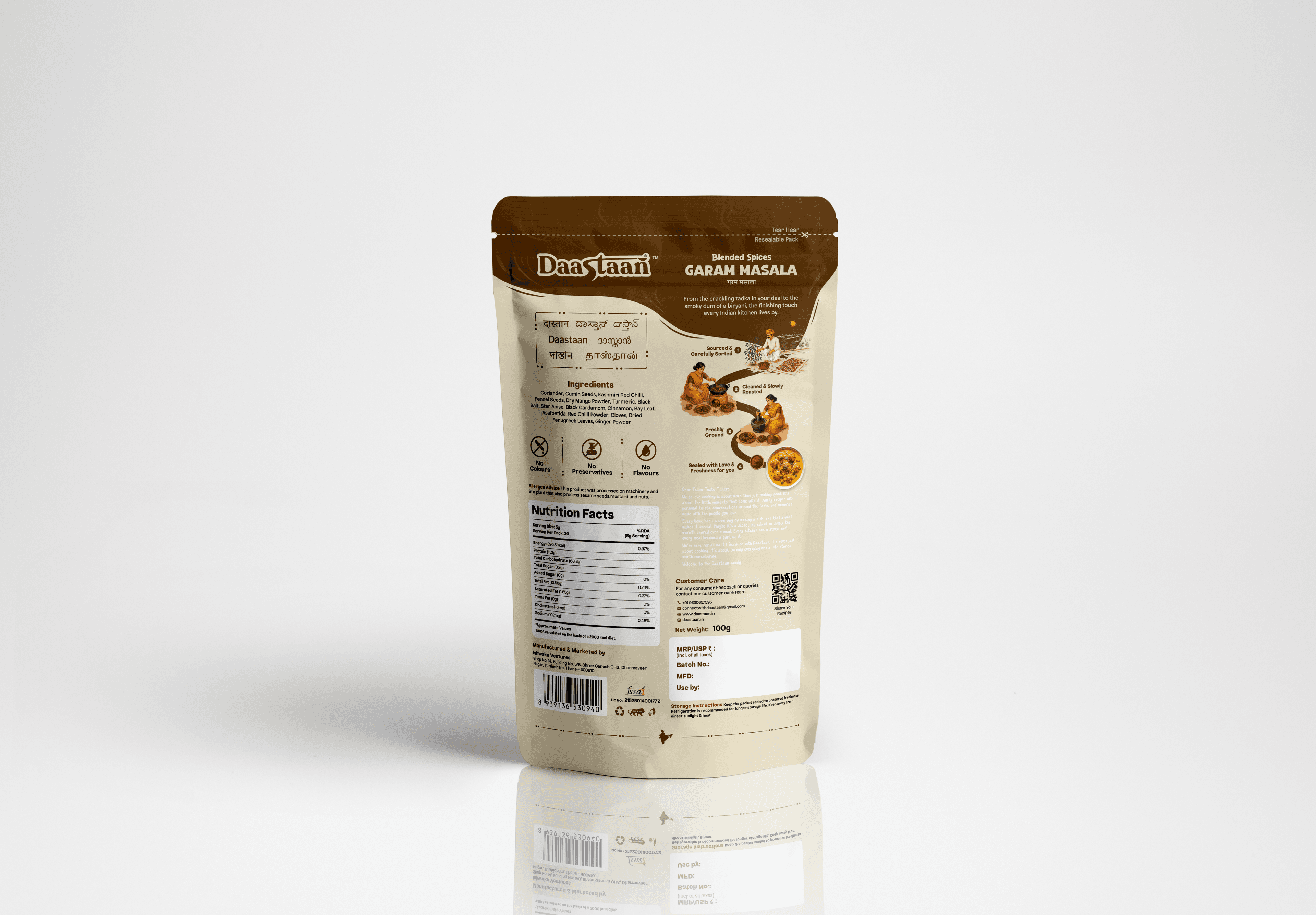 Garam Masala — Back